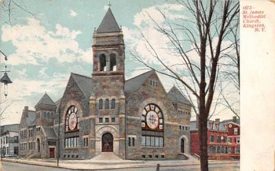 St James Methodist Church Kingston, New York Postcard