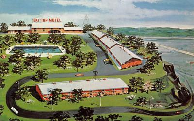 Sky Top Motel Kingston, New York Postcard