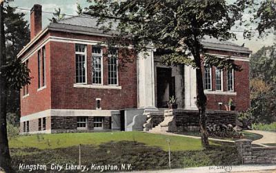 City Library Kingston, New York Postcard