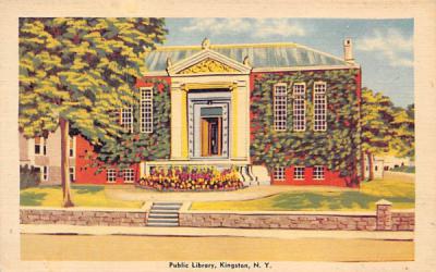 Library Kingston, New York Postcard