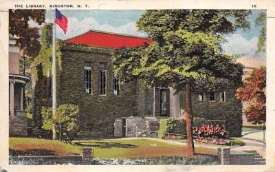 Library Kingston, New York Postcard