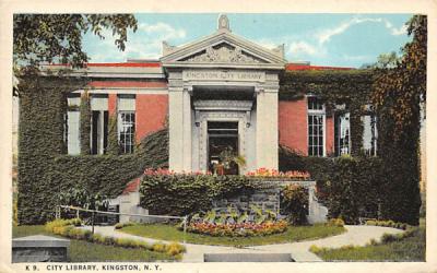 City Library Kingston, New York Postcard
