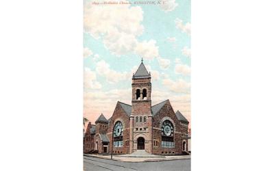 Methodist Church Kingston, New York Postcard