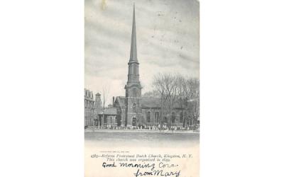 Reform Protestant Dutch Church Kingston, New York Postcard
