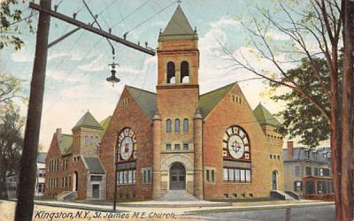 St James Methodist Church Kingston, New York Postcard