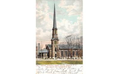 1877 Reform Protestant Dutch Church Kingston, New York Postcard