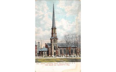 1877 Reform Protestant Dutch Church Kingston, New York Postcard