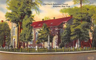 Old Dutch Reformed Church Kingston, New York Postcard