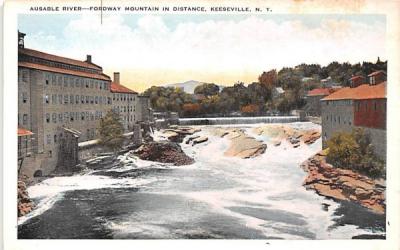 Ausable River Keeseville, New York Postcard