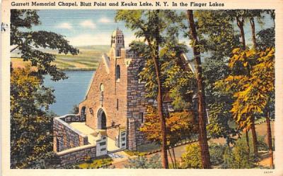 Garrett Memorial Chapel Keuka Lake, New York Postcard