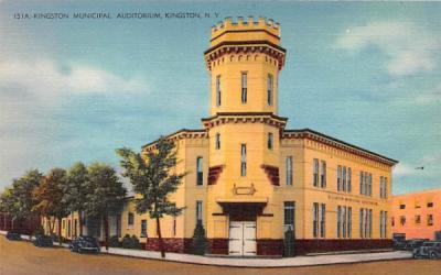 Kingston Municipal Auditorium New York Postcard