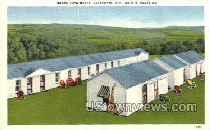 Motel - LaFayette, New York NY Postcard