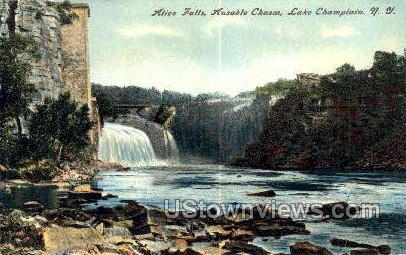 Alice Falls - Lake Champlain, New York NY Postcard
