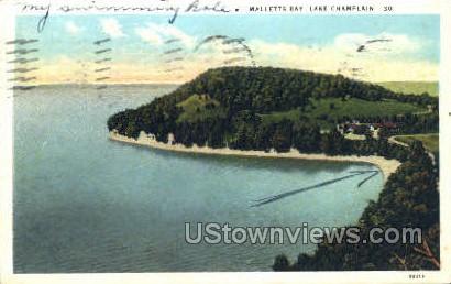 Malletts Bay - Lake Champlain, New York NY Postcard