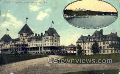 Hotel Champlain - Lake Champlain, New York NY Postcard