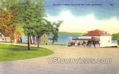 Nourse's Corner - Lake Champlain, New York NY Postcard