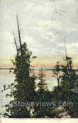 Bluff Point - Lake Champlain, New York NY Postcard