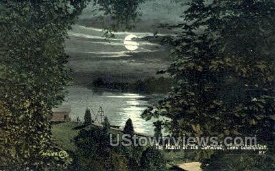 Saranac - Lake Champlain, New York NY Postcard