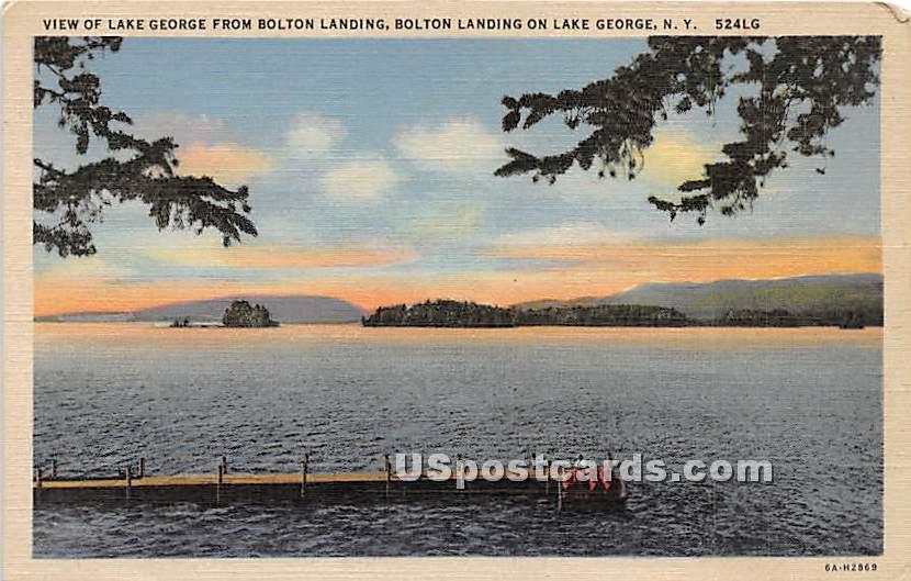 Lake George, Bolton Landing - New York NY Postcard