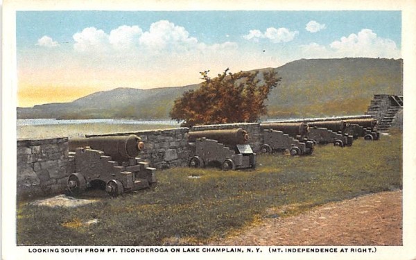 South from Ft Ticonderoga Lake Champlain, New York Postcard