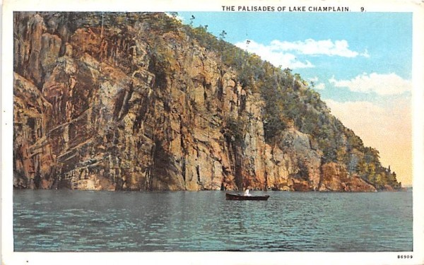 The Palisades Lake Champlain, New York Postcard