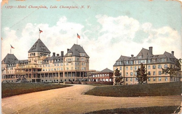 Hotel Champlain Lake Champlain, New York Postcard