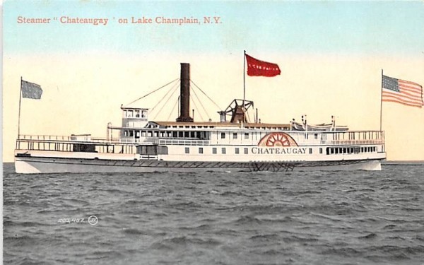 Steamer Chateaugay Lake Champlain, New York Postcard