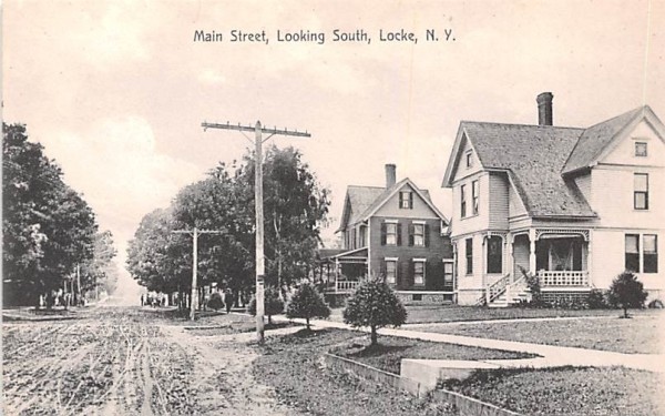 Main Street Locke, New York Postcard