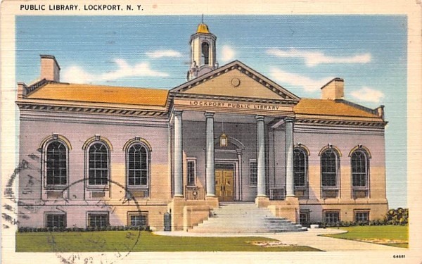 Public Library Lockport, New York Postcard
