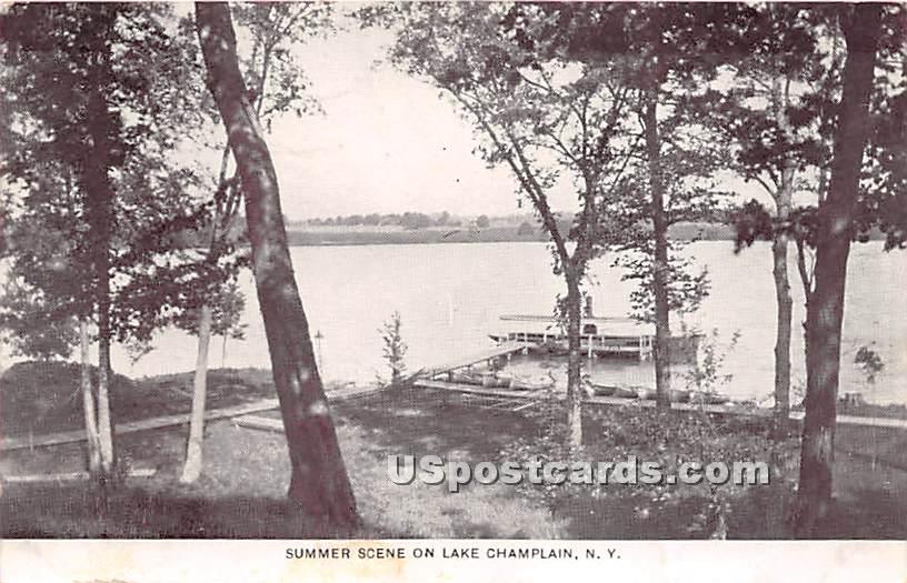 Lake Champlain, New York NY Postcard