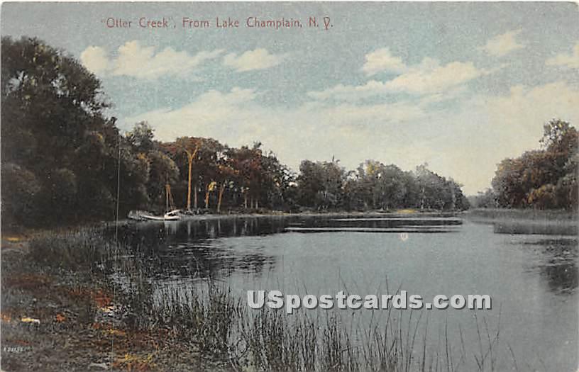 Otter Creek - Lake Champlain, New York NY Postcard