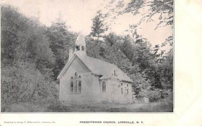 Presbyterian Church Lordville, New York Postcard