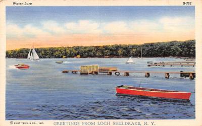 Greetings From Loch Sheldrake, New York Postcard