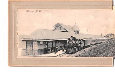 Train Station Liberty, New York Postcard