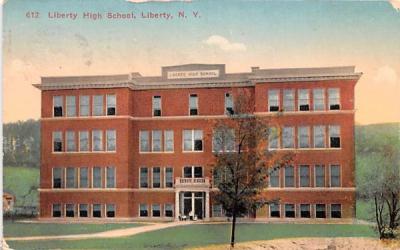 Liberty High School New York Postcard