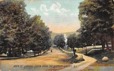 Looking South from Buckley Liberty, New York Postcard