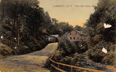 The Old Grist Mill Liberty, New York Postcard