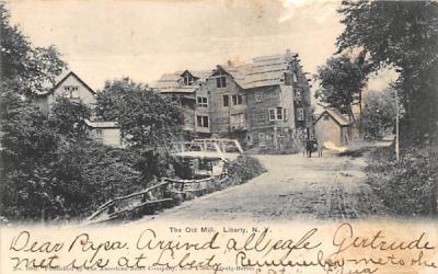 The Old Mill Liberty, New York Postcard