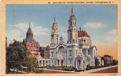 Our Lady of Victory National Shrine Lackawanna, New York Postcard