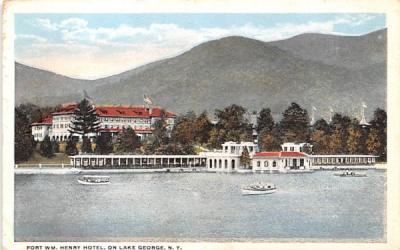 Fort WM Henry Hotel Lake George, New York Postcard