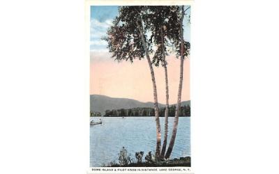 Dome Island & Pilot Knob Lake George, New York Postcard