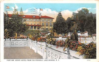 Fort WM Henry Hotel Lake George, New York Postcard