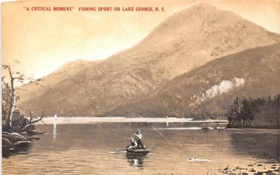 Critical Monument Lake George, New York Postcard