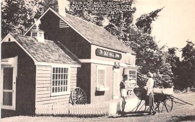 Old Mill Shop & Lounge Lake George, New York Postcard
