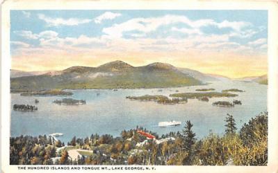 Hundred Islands Lake George, New York Postcard