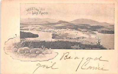 Greetings from Lake Placid, New York Postcard