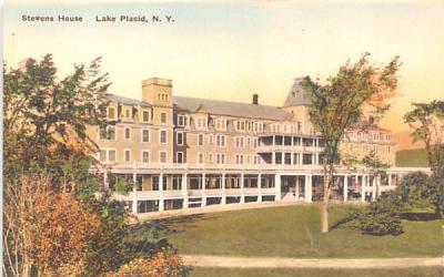 Stevens House Lake Placid, New York Postcard