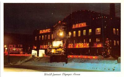 World Famous Olympic Arena Lake Placid, New York Postcard