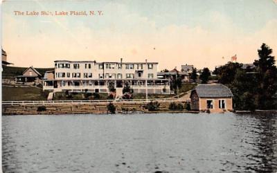The Lake Side Lake Placid, New York Postcard