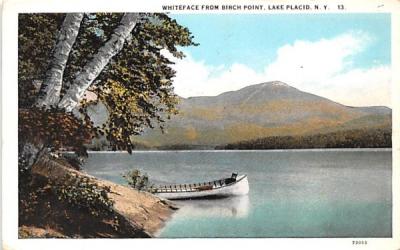 Whiteface from Birch Point Lake Placid, New York Postcard
